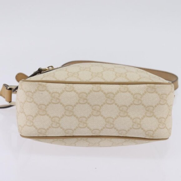 GUCCI GG Supreme Shoulder Bag PVC Beige Gold - Picture 7 of 16